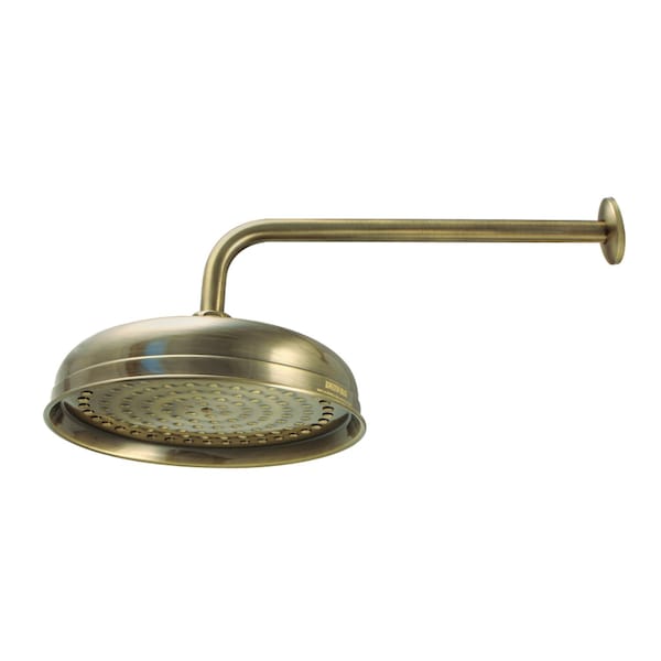Showerscape K225K13 10-Inch Showerhead with 17-Inch Shower Arm, Antique Brass K225K13 - main
